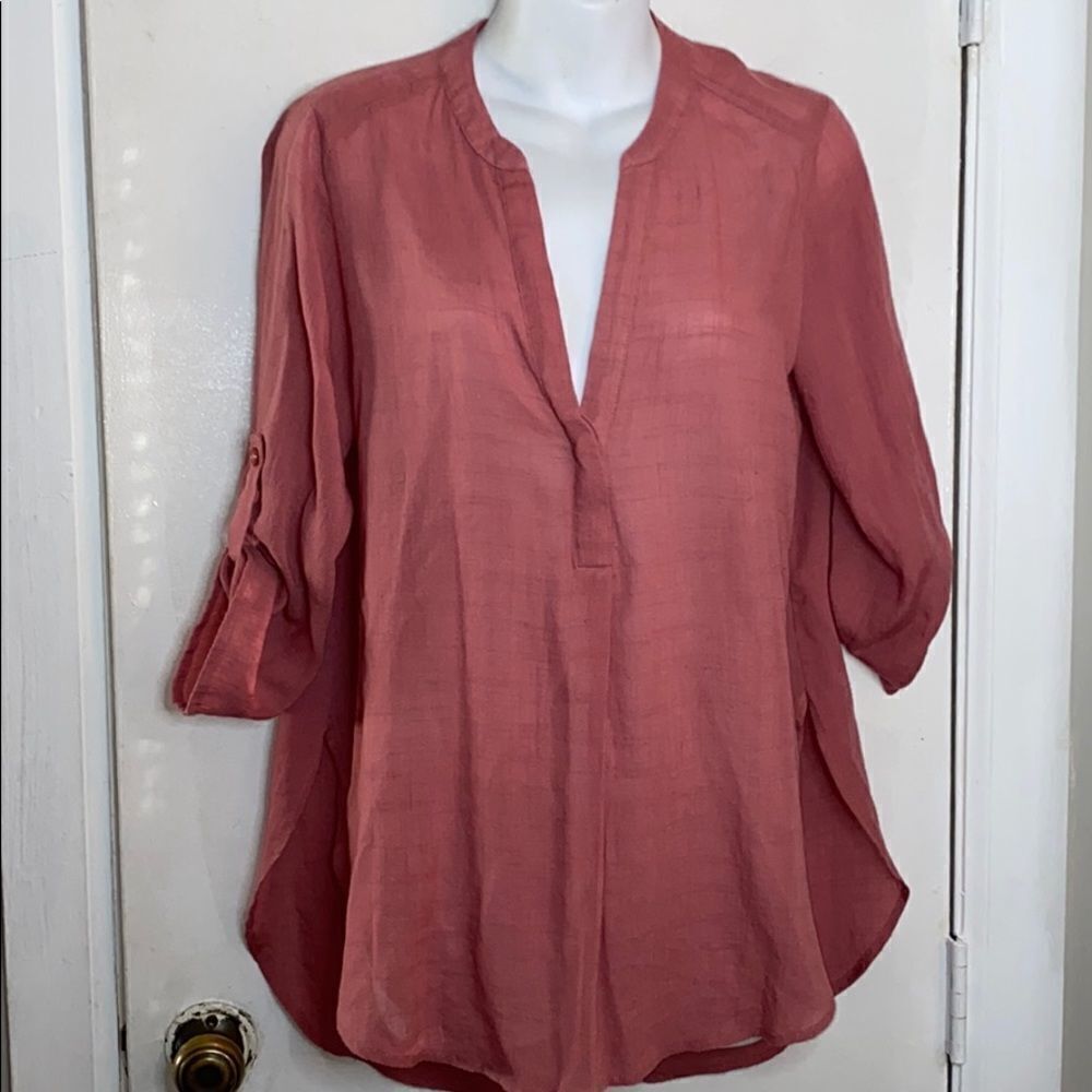 Lush Women's Blouse in Dusty Rose